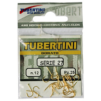 Крючки рыболовные спортивные Tubertini серия 27 (золотые)
